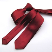 Wąski dorywczo strzałka Skinny czerwony krawat slim, czarny krawat dla mężczyzn 5cm mężczyzna akcesoria prostota na imprezę formalne krawaty moda 6